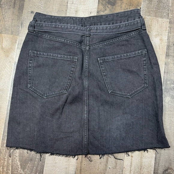NWOT Hollister Black Denim Ultra High-Rise Skirt size 3 - Picture 2 of 5
